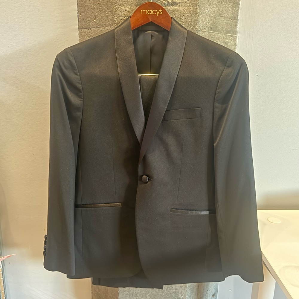 Kenneth Cole Men's Classic Black Suit XS - Picture 7 of 8